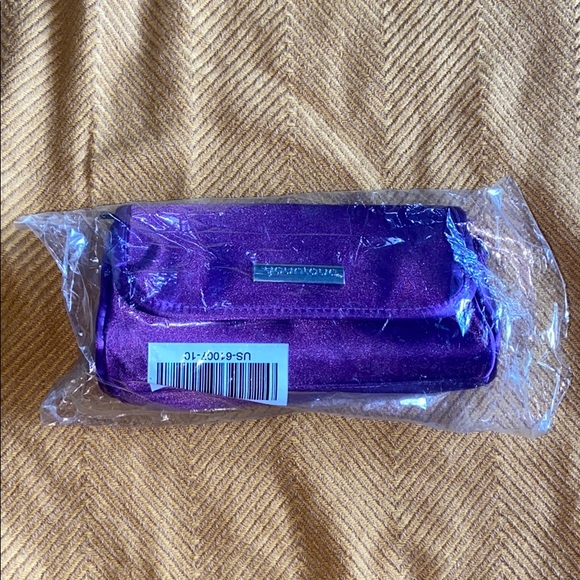(CLOSET CLOSING FINAL SALE) NWT Younique Purple Satin Chain Clutch or Purse - Picture 7 of 7